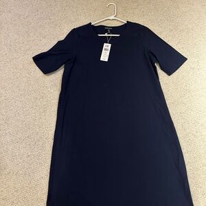 NWT Eileen Fisher Navy Blue Dress